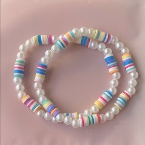 Colorful Beaded Kids Bracelet Set